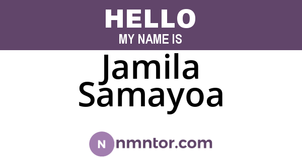 Jamila Samayoa