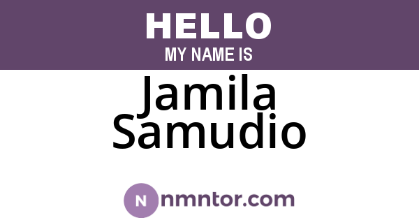 Jamila Samudio