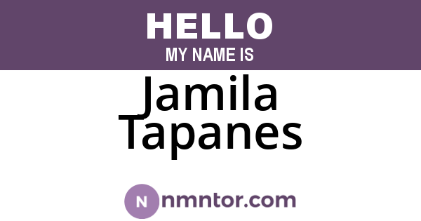 Jamila Tapanes