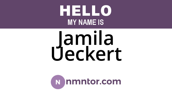 Jamila Ueckert