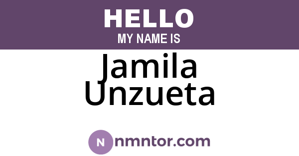 Jamila Unzueta