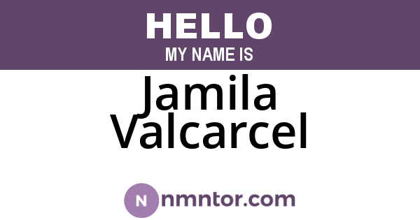 Jamila Valcarcel
