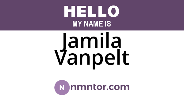 Jamila Vanpelt