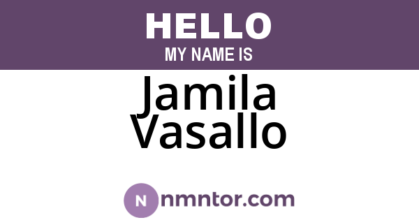 Jamila Vasallo