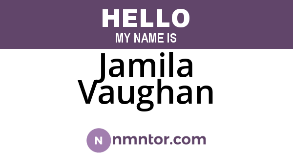 Jamila Vaughan
