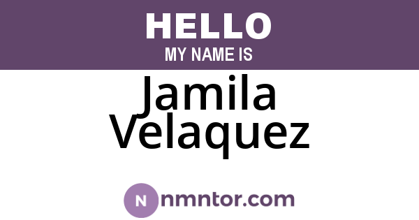 Jamila Velaquez