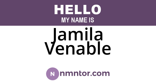 Jamila Venable