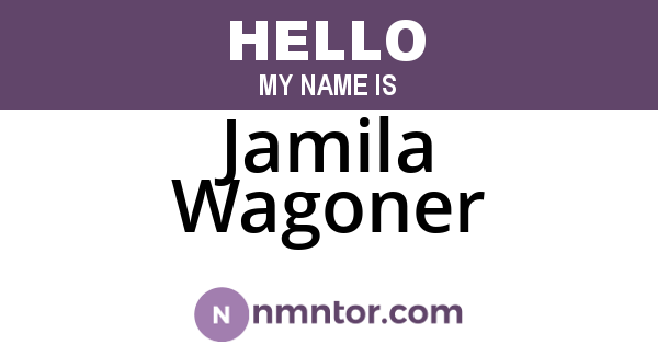 Jamila Wagoner