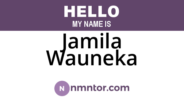 Jamila Wauneka