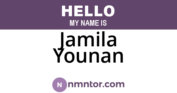 Jamila Younan