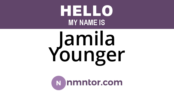 Jamila Younger