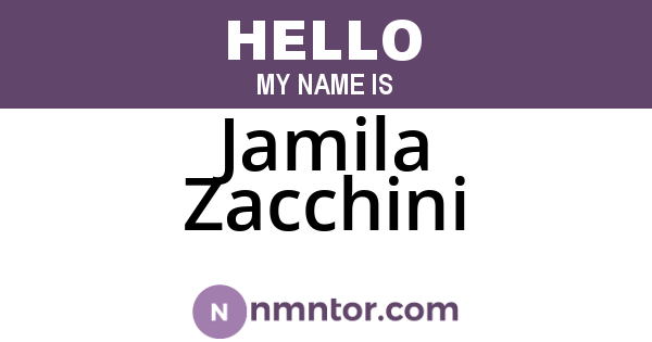 Jamila Zacchini