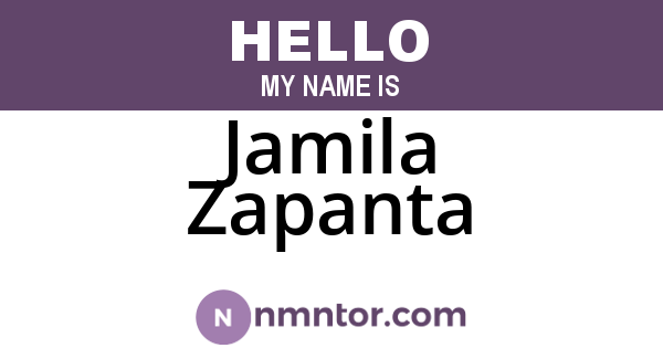 Jamila Zapanta
