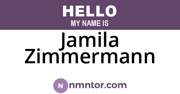 Jamila Zimmermann