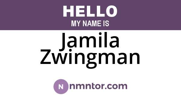 Jamila Zwingman