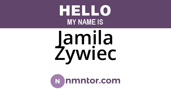 Jamila Zywiec