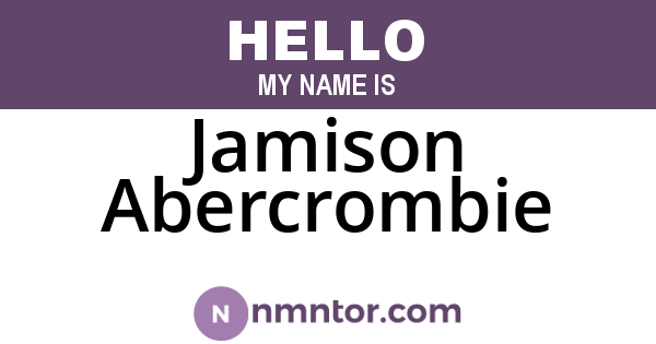 Jamison Abercrombie