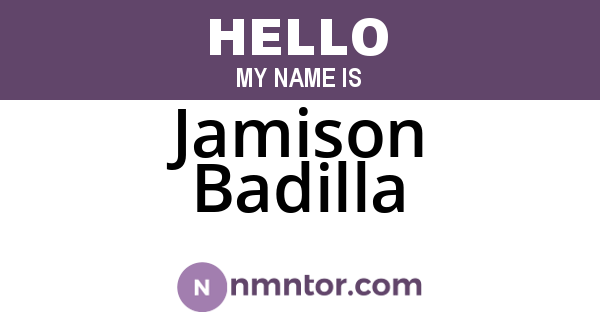 Jamison Badilla