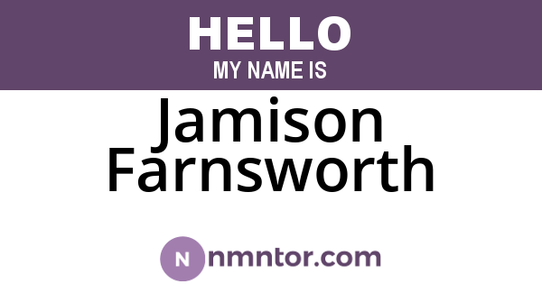 Jamison Farnsworth