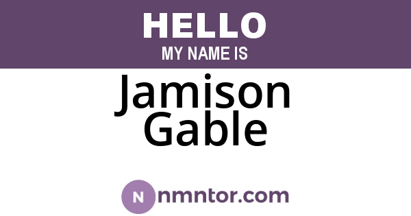 Jamison Gable