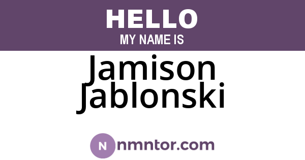 Jamison Jablonski