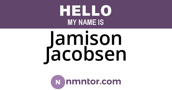Jamison Jacobsen