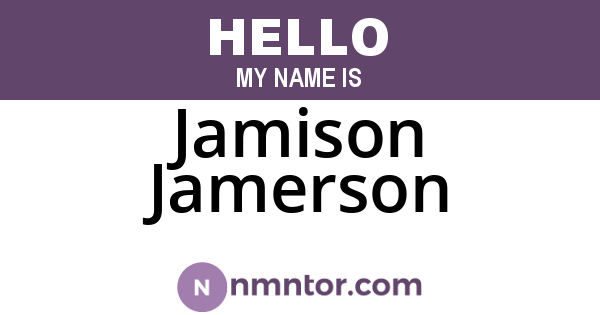 Jamison Jamerson