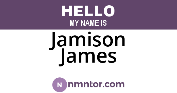 Jamison James