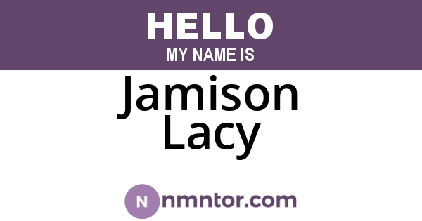 Jamison Lacy