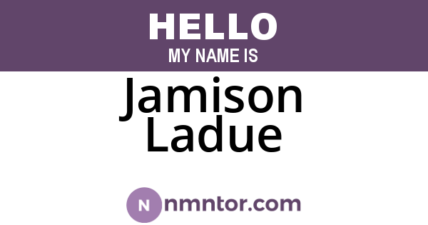 Jamison Ladue