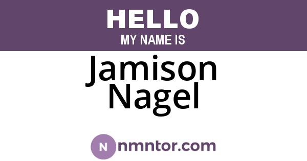 Jamison Nagel