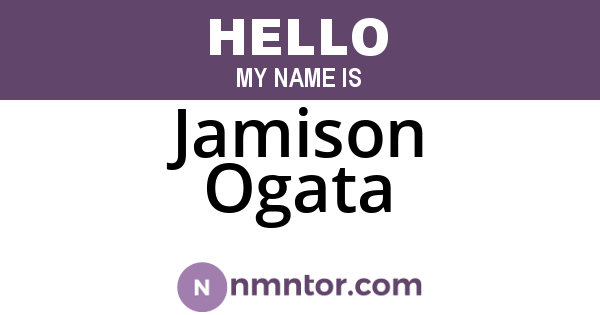 Jamison Ogata