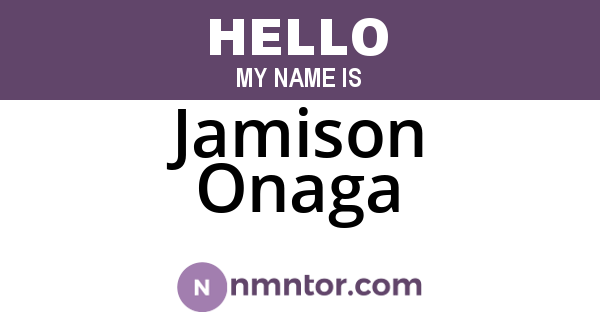 Jamison Onaga