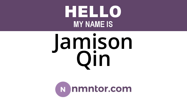 Jamison Qin
