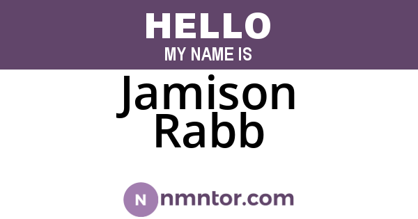 Jamison Rabb