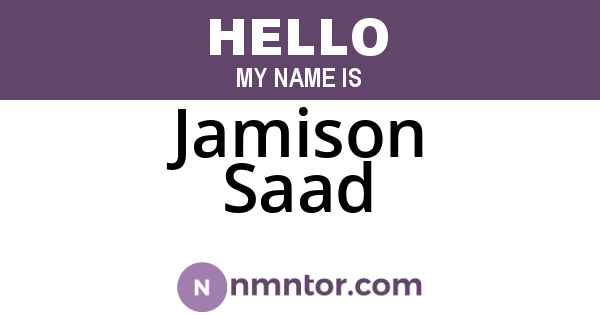 Jamison Saad
