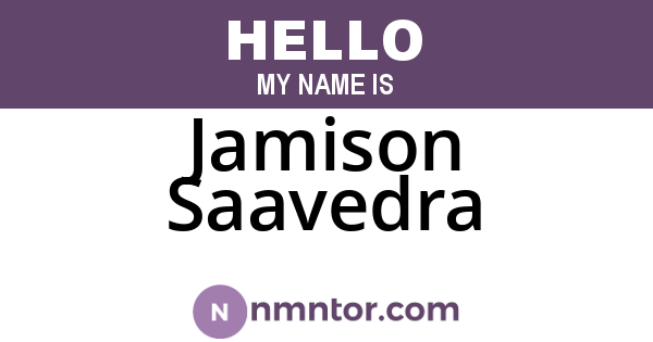 Jamison Saavedra