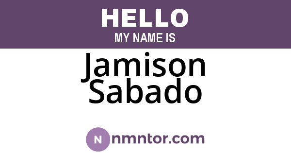 Jamison Sabado