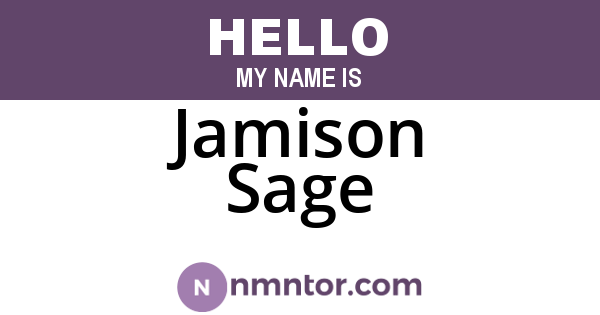 Jamison Sage