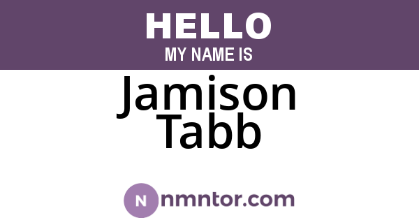 Jamison Tabb