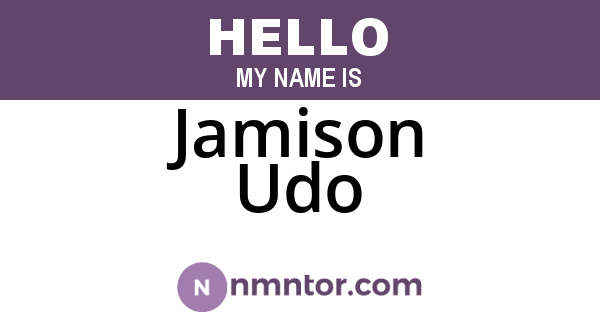 Jamison Udo
