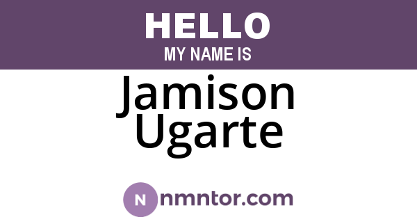 Jamison Ugarte