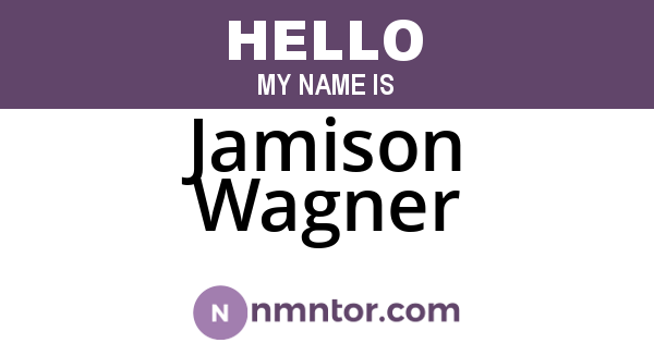 Jamison Wagner