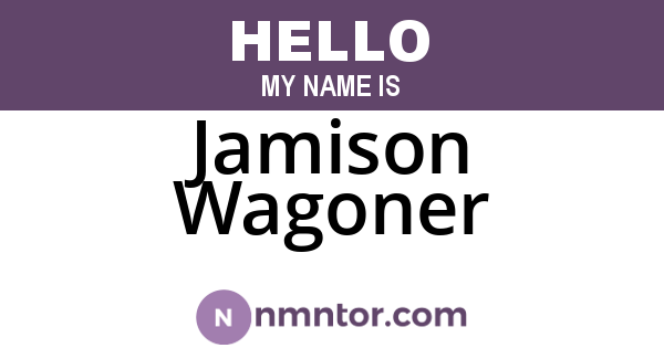 Jamison Wagoner