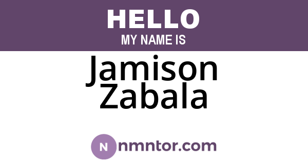 Jamison Zabala