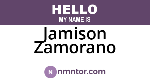 Jamison Zamorano