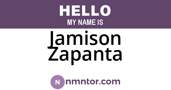 Jamison Zapanta