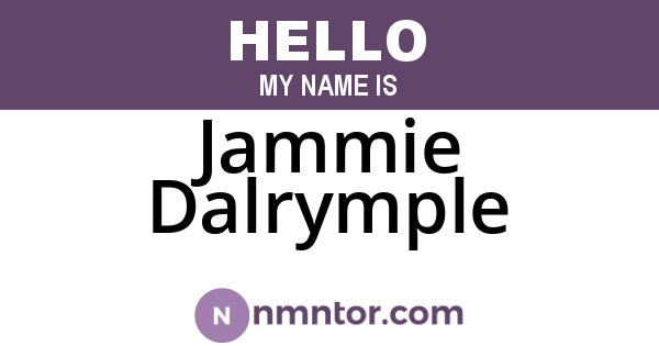 Jammie Dalrymple