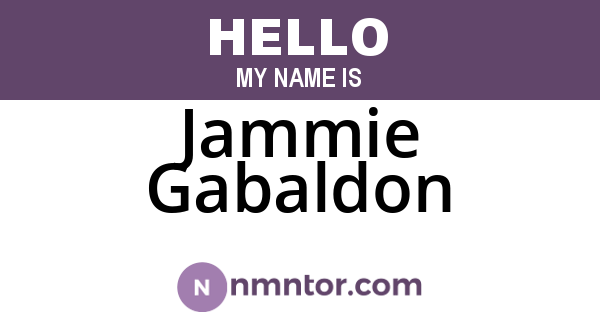 Jammie Gabaldon