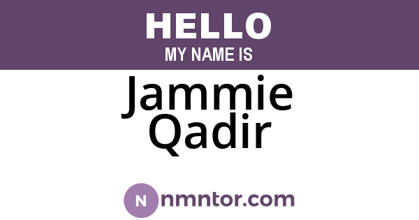 Jammie Qadir